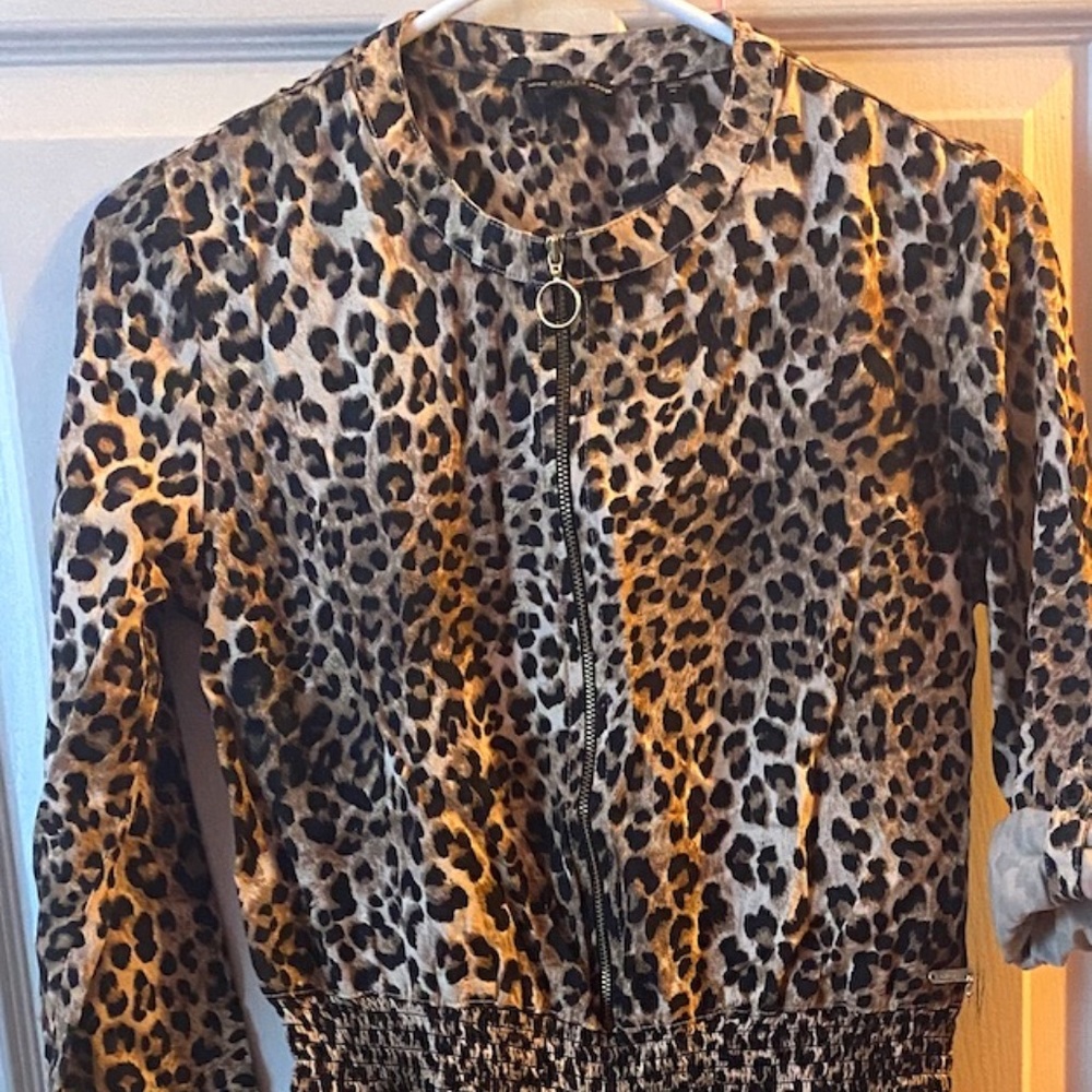 Girls Leopard Print Jumpsuit